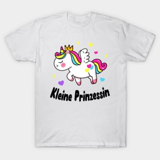 Einhorn Kleine Prinzessin Mädchen Tochter Kinder T-Shirt